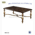 Solid wooden and metal furniture living room sofa center table